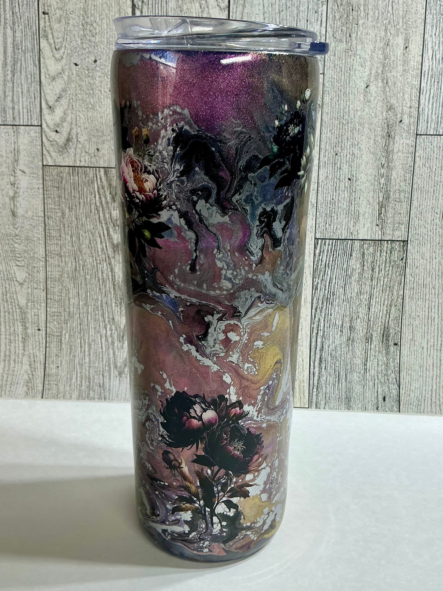 Gothic Floral Tumbler