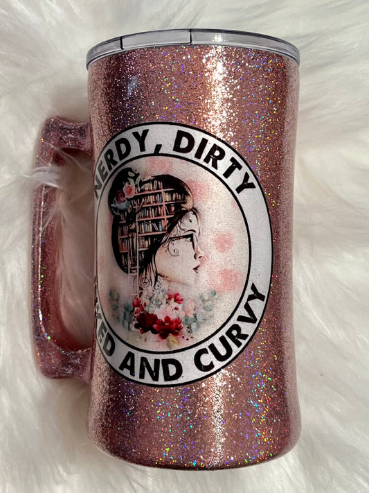 20 ounce Mug Tumbler (pink holo)