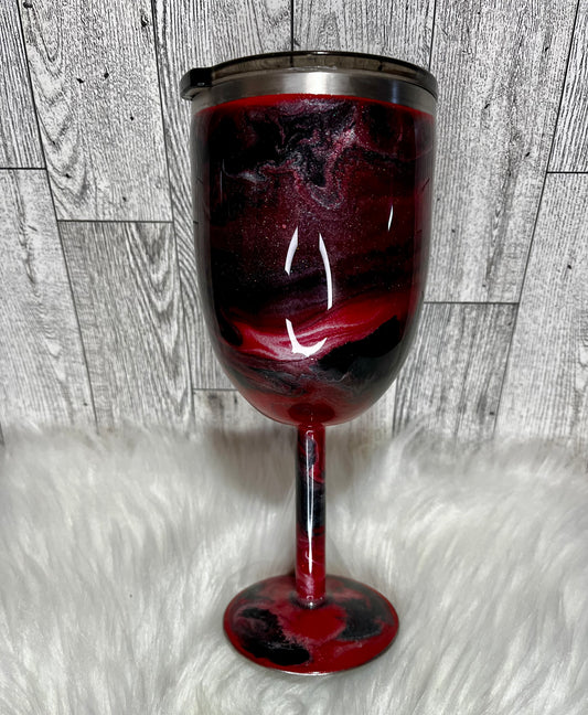 Stemmed Wine Tumbler (gothic) 10 oz