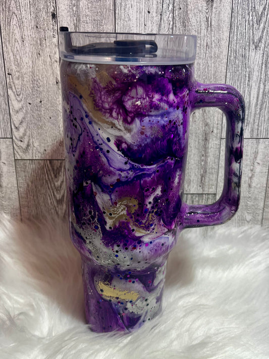 40 ounce Tumbler (purps)