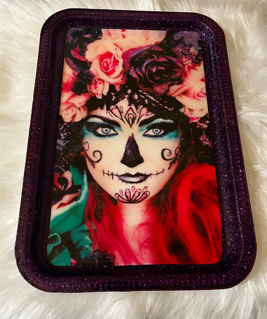 Day Of The Dead Girl Tray (metal)