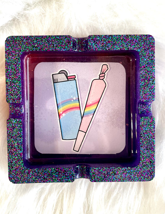 420 lighter  glitter Ashtray