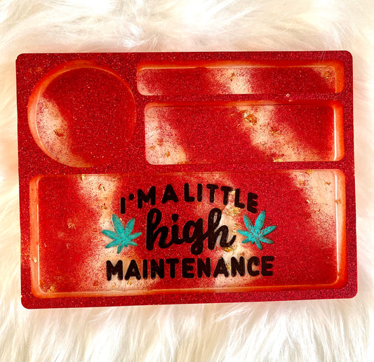 Light red foil 420 tray