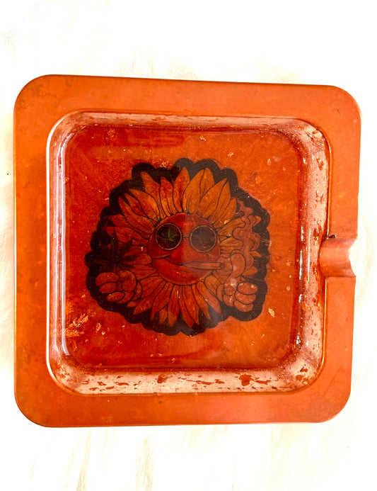 Bronze sunflower Ashtray