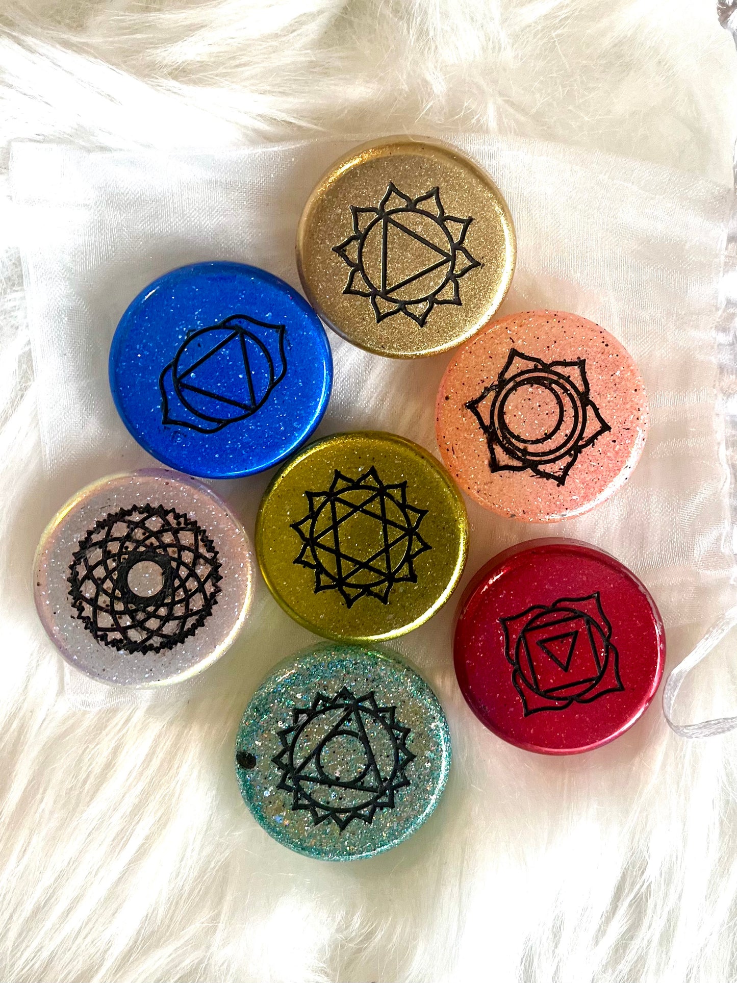 Shimmery Chakra Stones-EVE