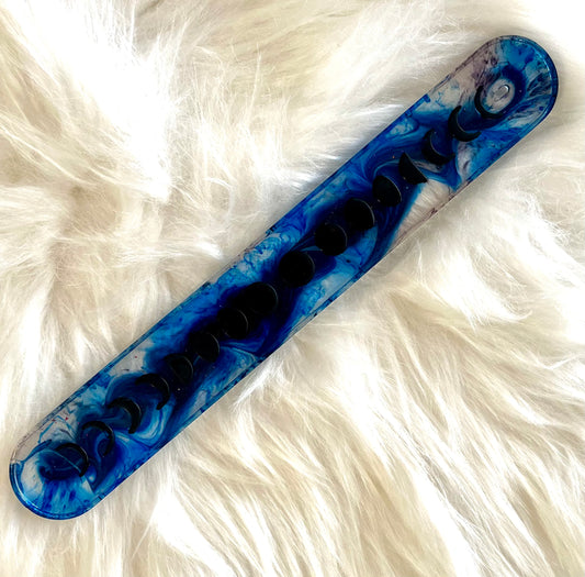 Blue ink moon phase Incense holder-EVE